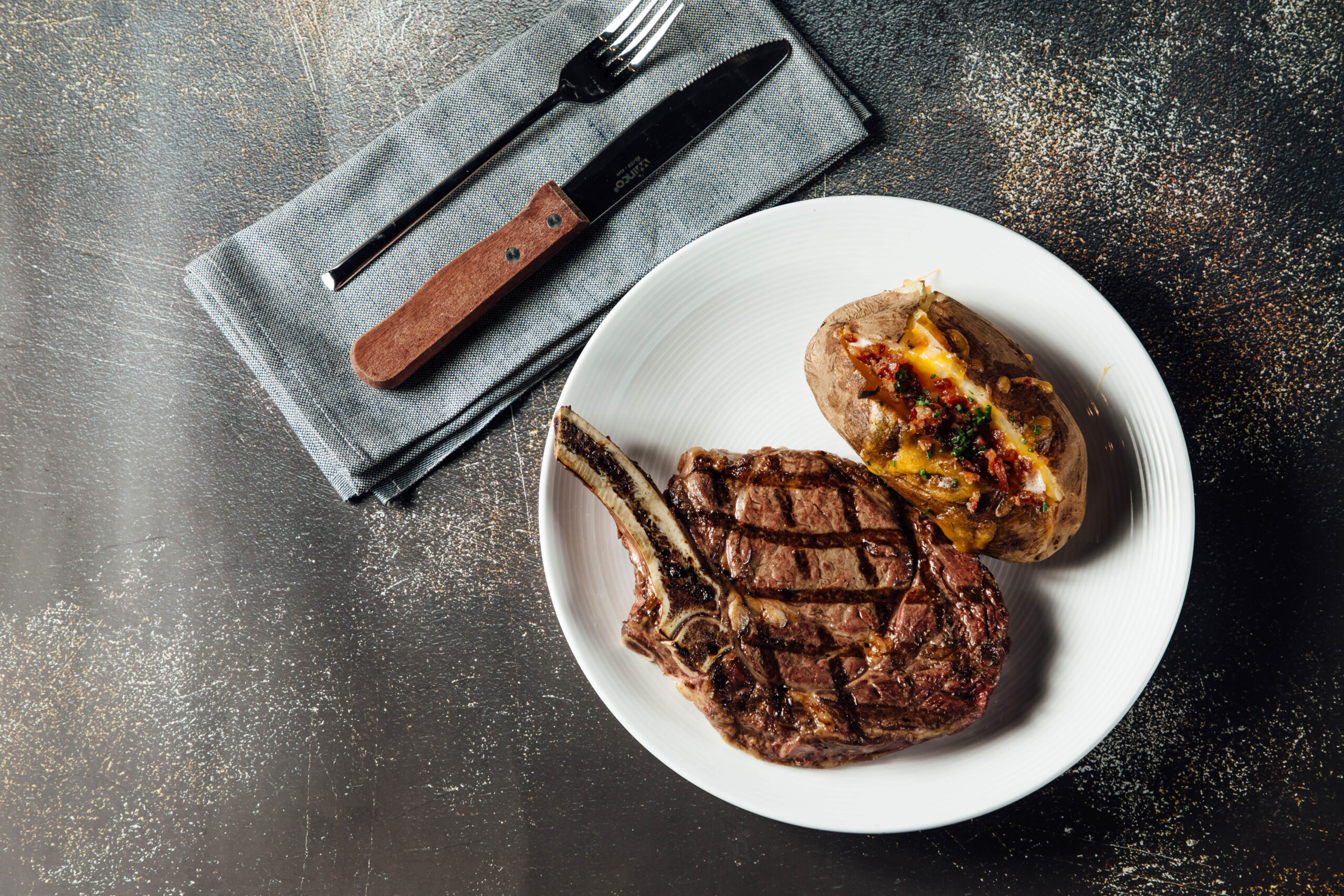 French quarter food menu steak