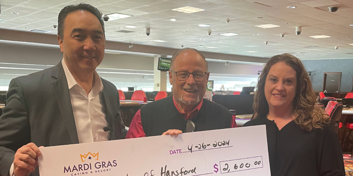 Community - Check for Hansford for the sum of $2,600