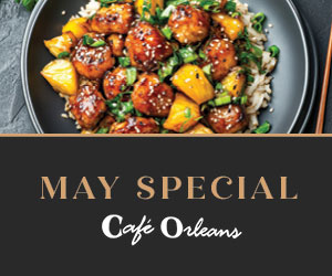 May Special at Cafe Orleans